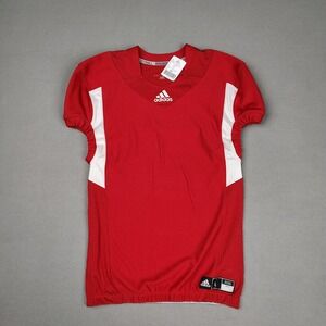 Adidas Techfit Football Jersey Men Large Red Compression Hyped Athletic Fit New